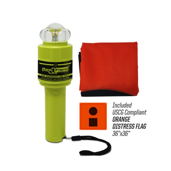 ACR ResQFlare USCG  approved Distress Flare &amp; Flag