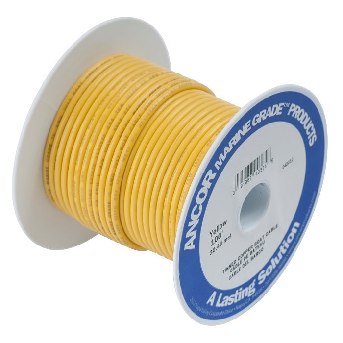 Ancor #10 Yellow 25&#39; Spool Tinned Copper