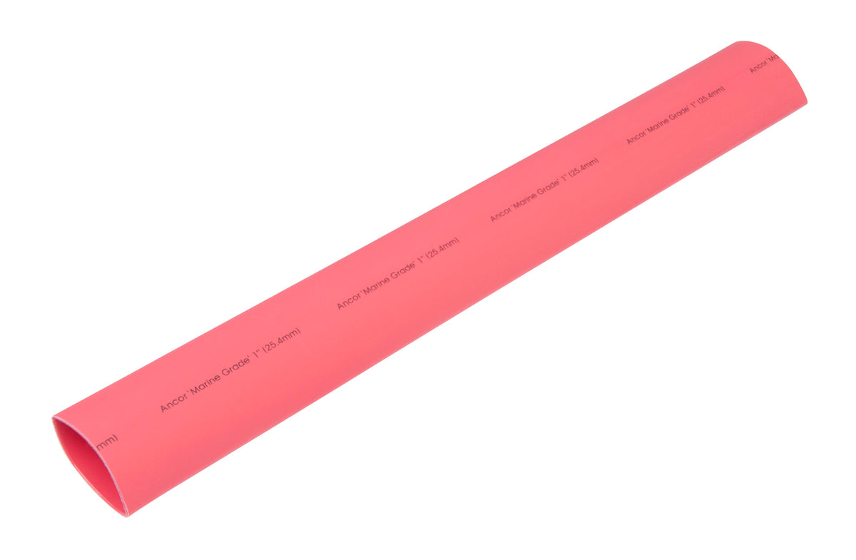 Ancor 1&quot; x 48&quot; Red Heat Shrink Tubing