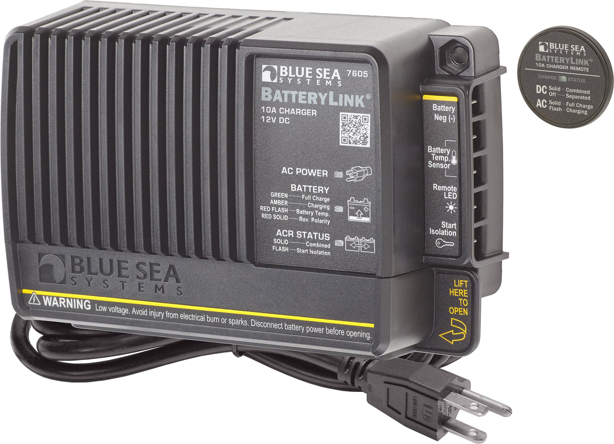 Blue Sea BatteryLink Charger 12v Output 120/230V Input 10Amp 2 Bank