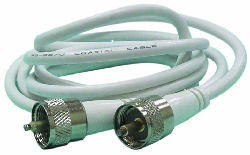Digital 12&#39; RG8X W/ Mini UHF Female Connectors &amp; PL259 Adap