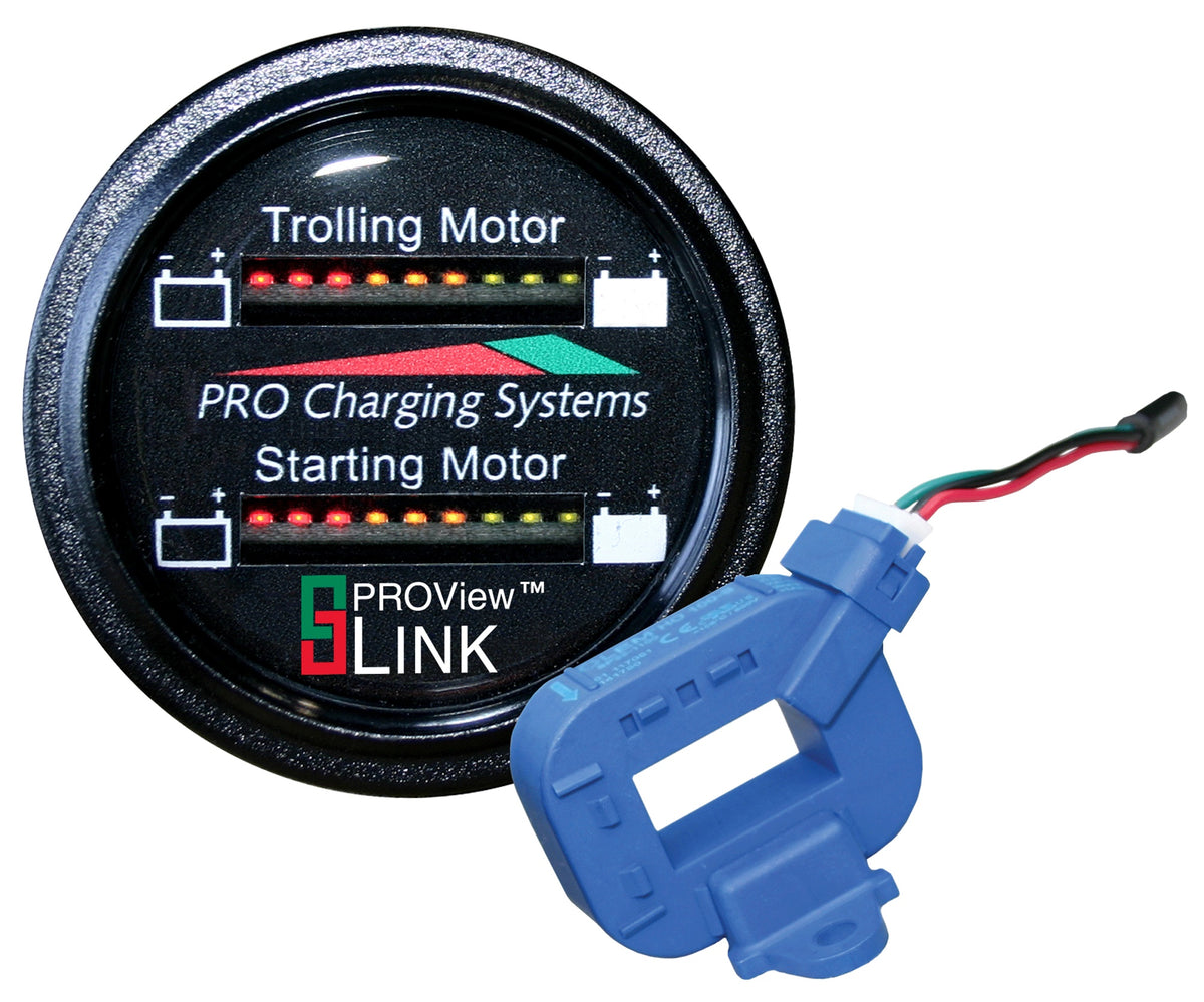 Dual Pro Lithiumm Battery Status Indicator w/2 CT&#39;s Dual Marine Round Display