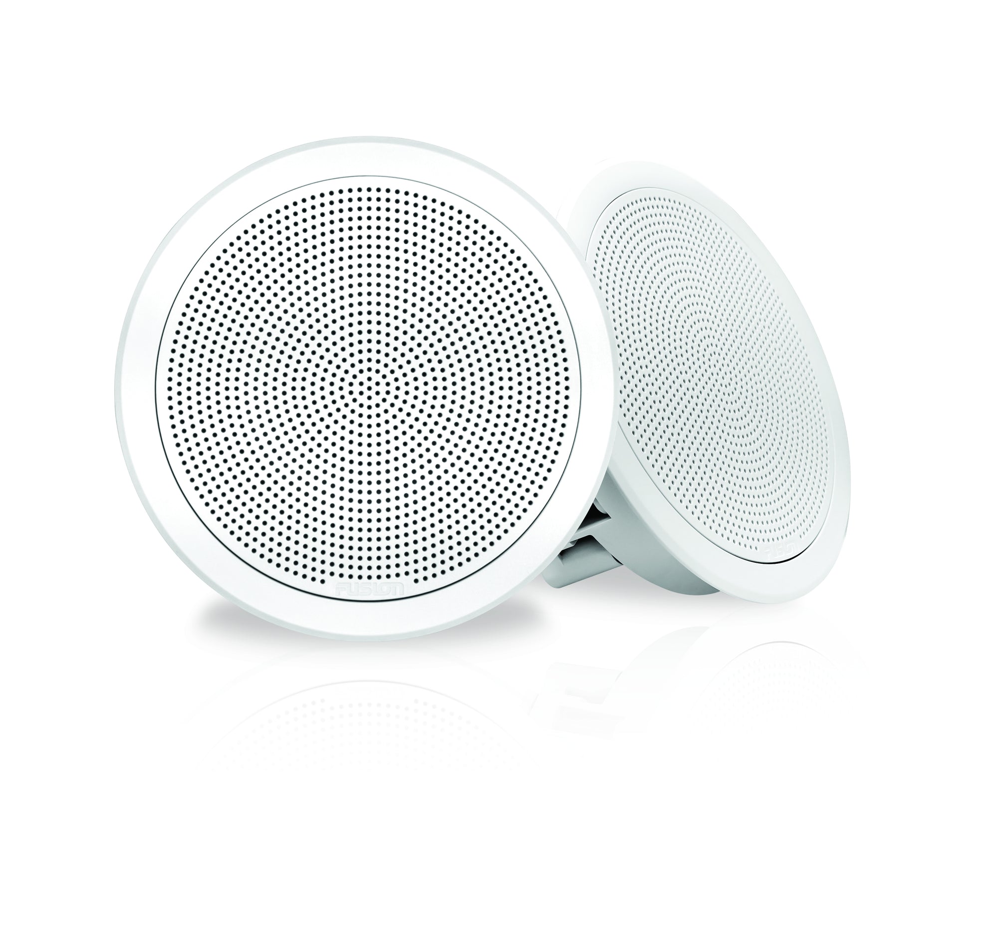 Fusion FM-F65RW 6"  White Round Flush Mount Speakers