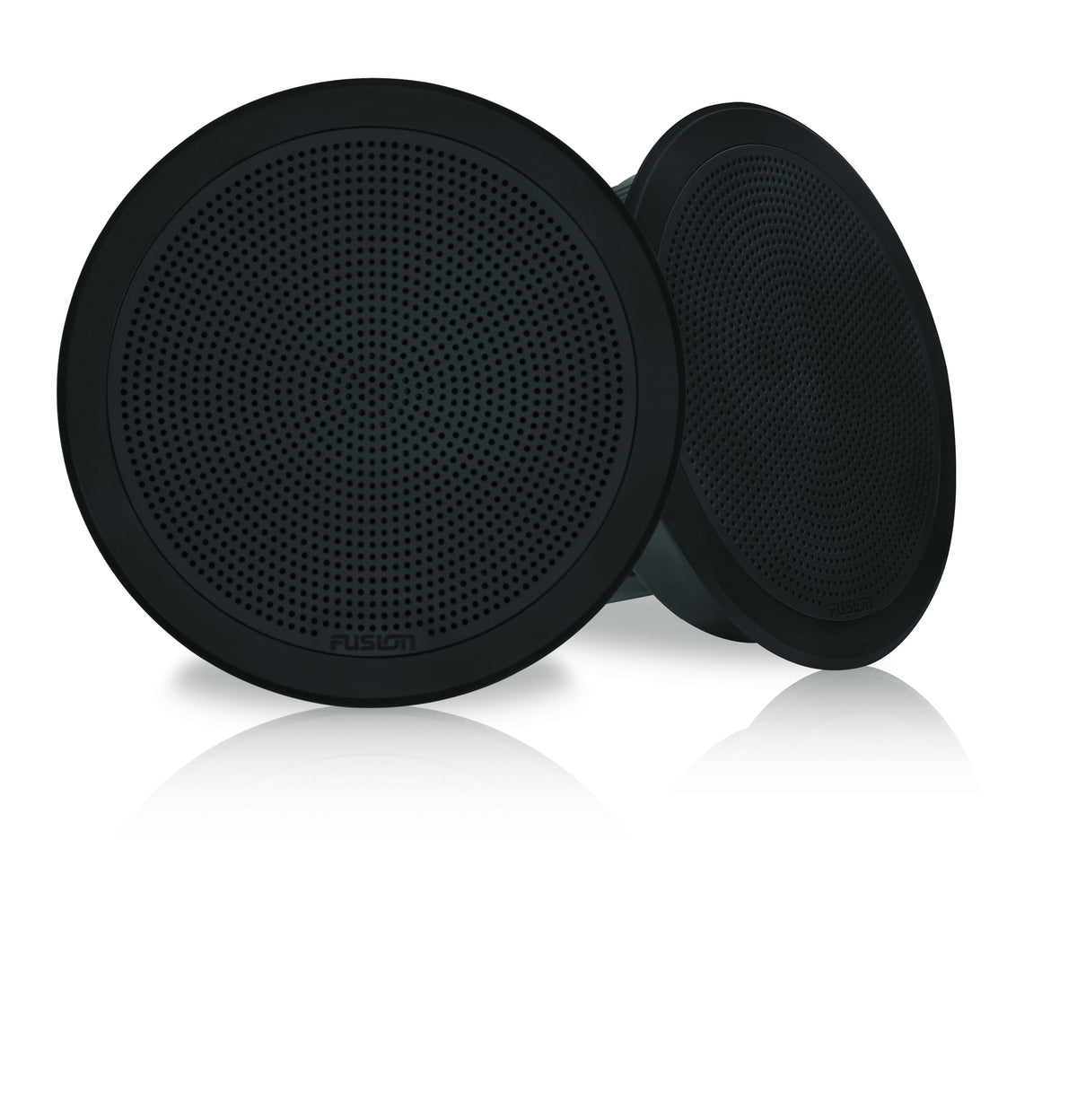 Fusion FM-F65RB 6&quot; Black Round Flush Mount Speakers