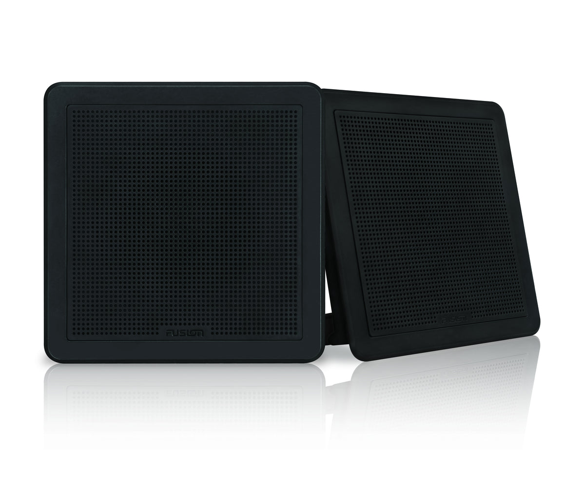 Fusion FM-F65SB 6&quot; Black Square Flush Mount Speakers