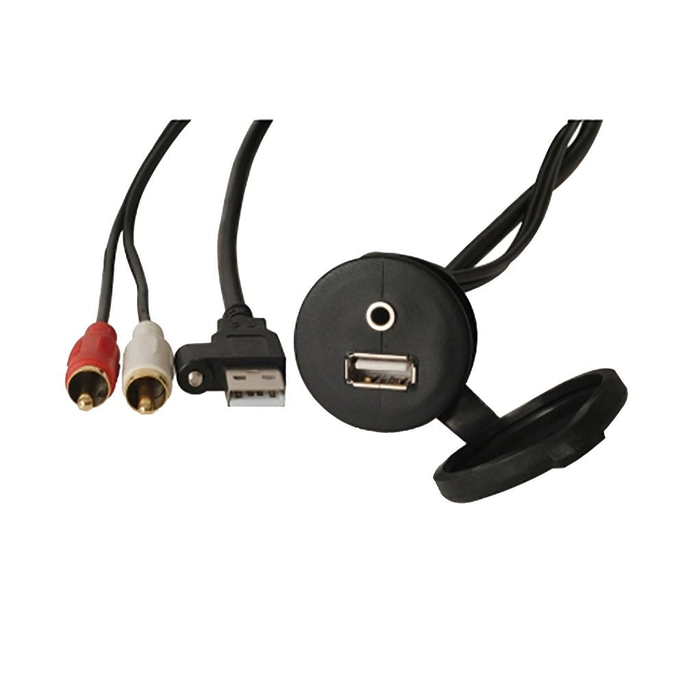 Fusion MS-CBUSB35 Panel Mount 3.5mm and USB Au-In Jack