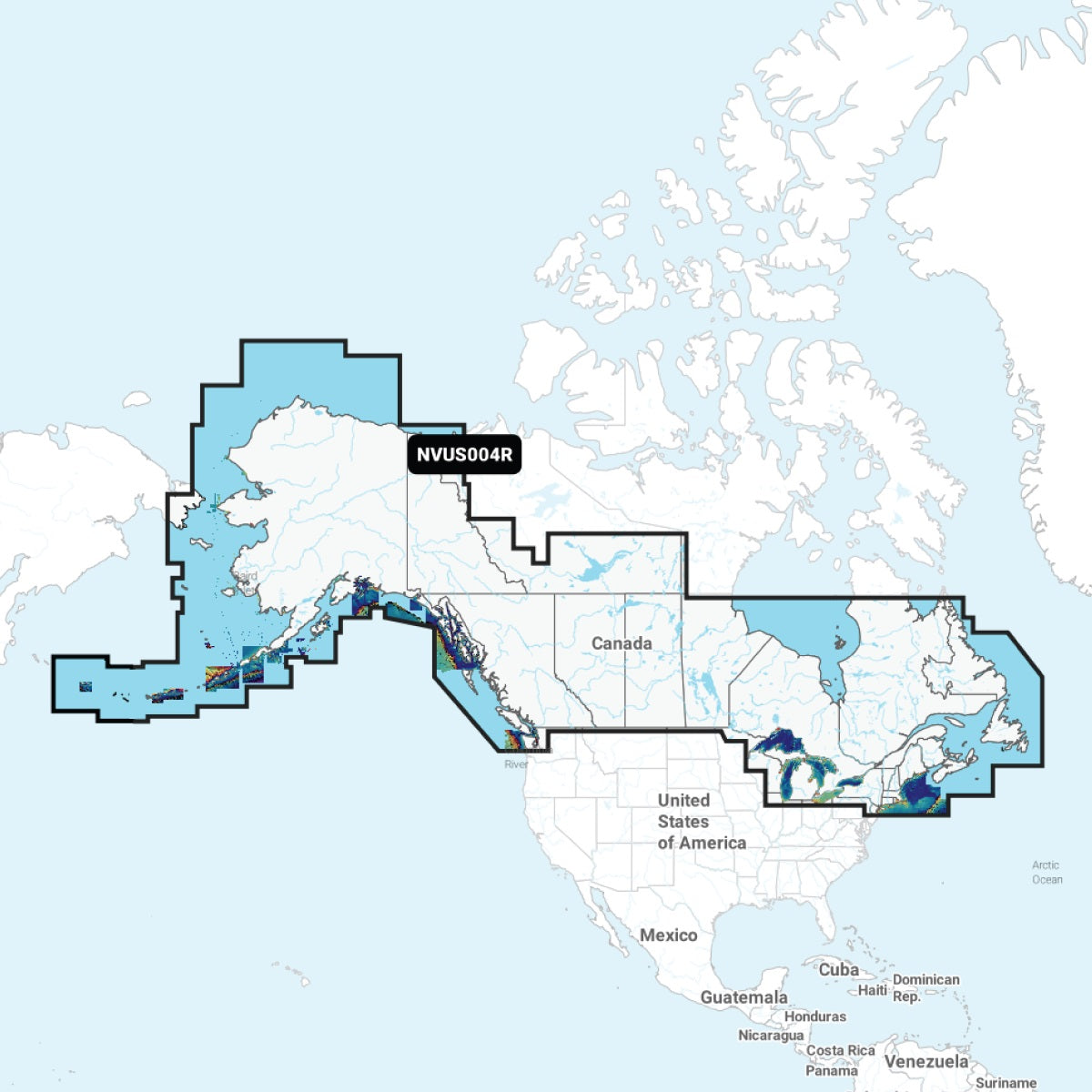 Garmin NVUS004R Navionics+ Vision+ Canada &amp; Alaska microSD