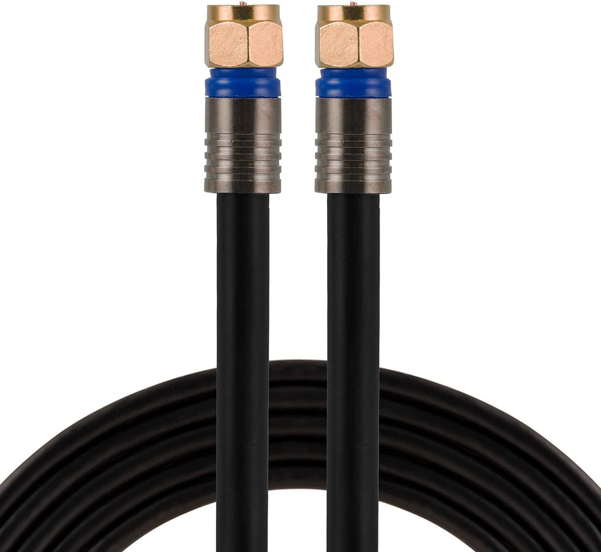RG6 Coaxial Cable 50&#39; With F-type Connectors