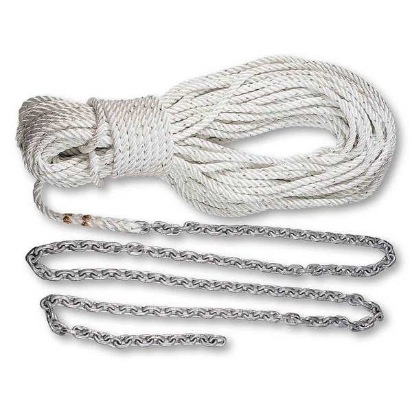 Powerwinch P10293 Anchor Rode 150&#39; 1/2&quot; Rope 10&#39; 1/4&quot; Chai