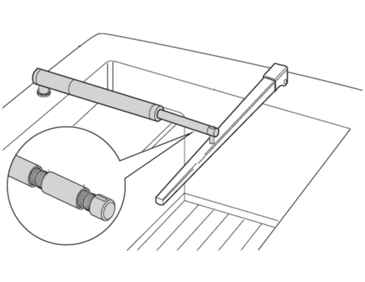 Raymarine 1" Pushrod Extensio