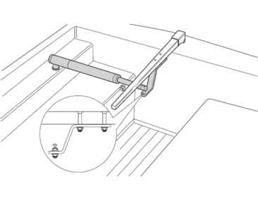 Raymarine 1" Tiller Bracket