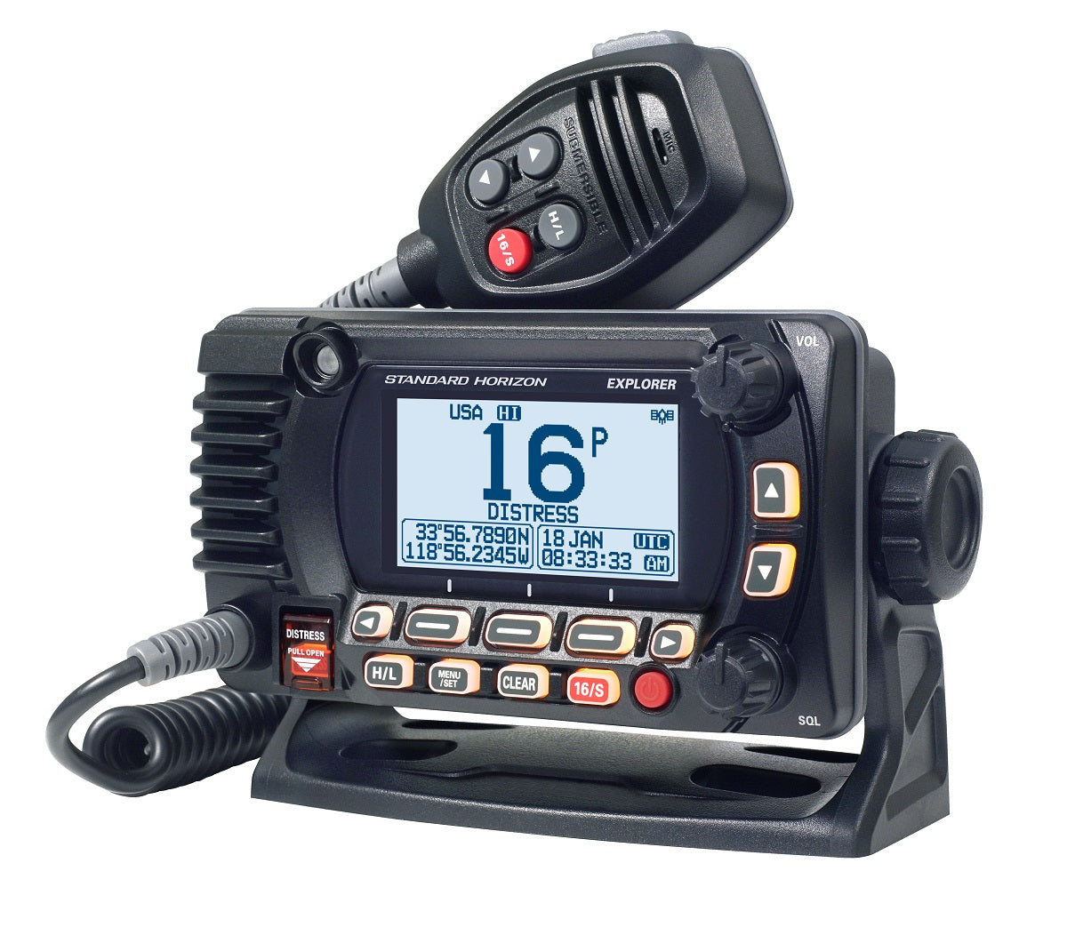 Standard Explorer Black 25 Watt VHF NMEA 2000