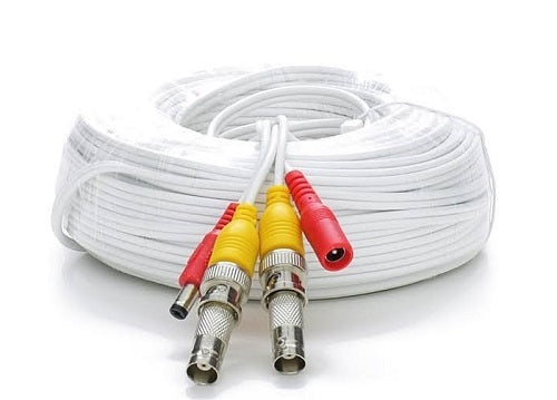 60&#39; RG59 Siamese Cable Bnc Males And Power Leads
